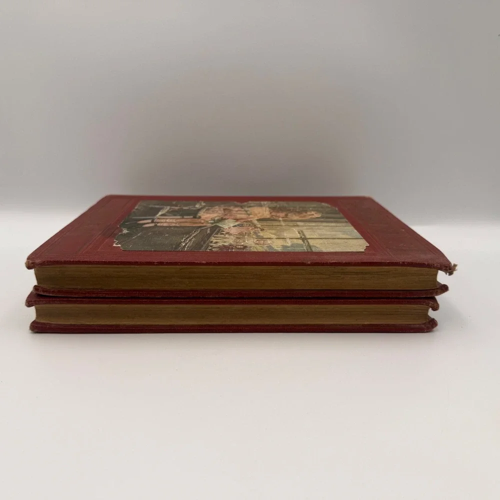 Antique 1925 My Bookhouse 2 Book Set In The Nursery Story Time Olive B Miller